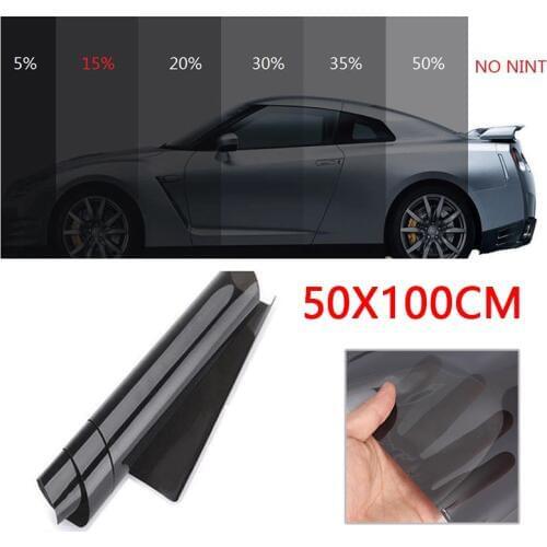 50cm*100cm Car Home Glass Windows Tint Film Black Universal Window Foils Summer Solar Protection Sticker Sunshade Cover