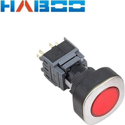 HABOO 22mm ultrathin fashion Self-Lock /Momentary Push button Switches