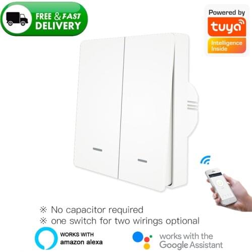 Tuya Smart Wall Switch ZigBee Smart Remote Control With /without Neutral Wire Switchs Smart Home Works with Alexa Google 2mqtt