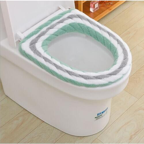 Universal Warm Soft Washable Toilet Seat Cover Mat Set for Home Decor Closestool Mat Seat Case Toilet Lid Cover Accessories