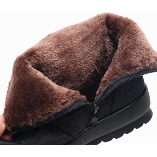 Women Snow boots winter boots waterproof anti slip light comfortable warm women boots plus size cotton