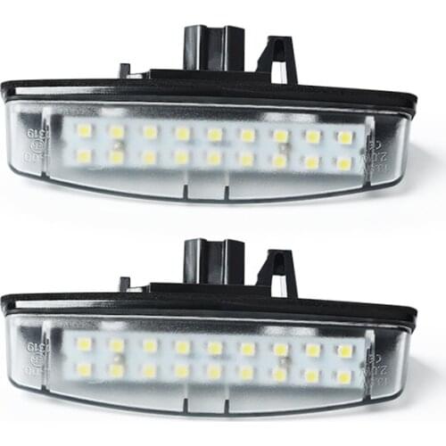 2Pcs LED Car License Plate Light Number Lights ForToyota Previa - ACR50 GSR50- 2006.1