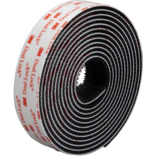 3M Dual Lock SJ3550 Reclosable Fastener Tape self adhesive Mushroom tape, Black Type 250 Single
