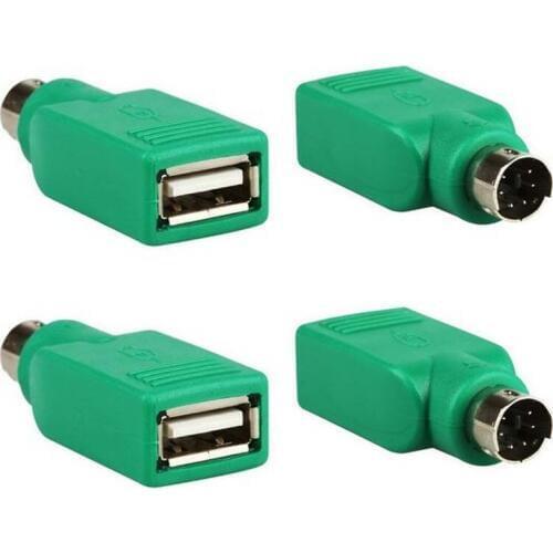 30pcs USB Female to PS2 Male Adapter Cable Plug Connector Mouse Keyboard Adapter PS2 to USB Computer Cable Adapter Jack