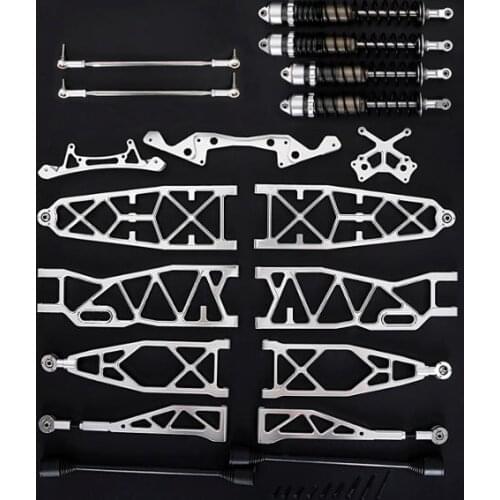 Alluminum Extended Suspension Arm +Shock Absorber+Dog bones+Shock Tower For Baja 5b