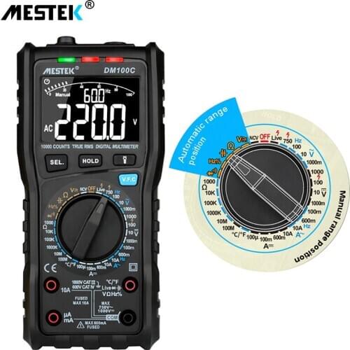 Analog Smart Digital Multimeter True RMS NCV Automatic Multimeter Resistance Voltage Temperature Multimetro Non-contact Meter