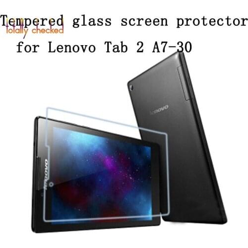 For Lenovo Tab 2 A7 30 A7-30 A7-30HC A7-30LC 7" + Cleaning Kit + Strong Box 2pcs/lot 9H Tempered Glass Screen Protector Film