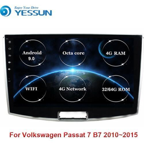 For Volkswagen Passat 7 B7 2010 2011 2012 2013 2014 2015 Car Radio Multimedia Video Player Navigation GPS Android 9.0 Octa core