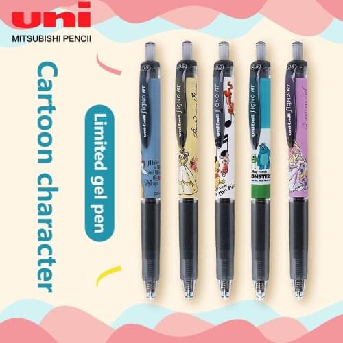 1 Pen/5 Core Japan UNI Limited Gel Pen UMN-158 Push-Type Bullet 0.5Mm Student Writing Smoothly Without Ink Blocking