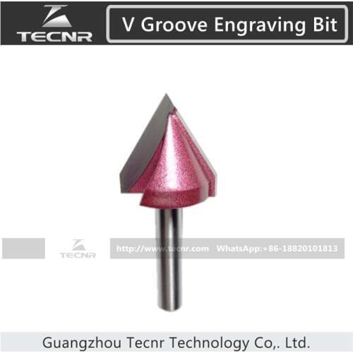 CNC Engraving 3D Bits V Groove engraving bits 90 Degree 6mm V Groove Acrylic Wood chamfer