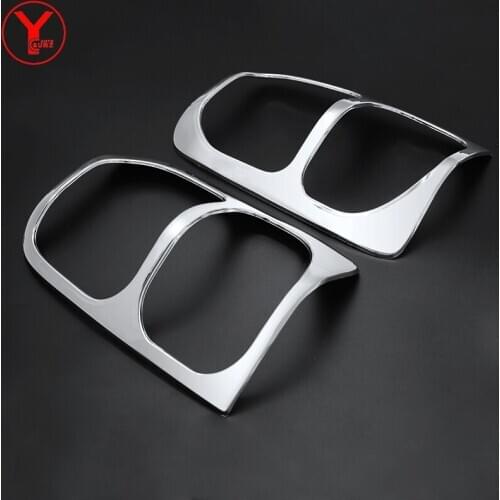 Chrome rear tail light cover For Toyota Hilux Surf 1998-2000 fashion car styling part auto accessories For Surf 1998 1999 YCSUNZ