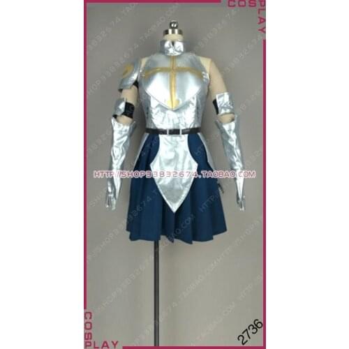 Fairy Tail: Dragon Cry S-Class Mage Team Natsu Erza Scarlet Sliver Blue Dress Cosplay Costume S002