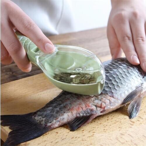 2020 New Kitchen Accessories Cozinha Fish Scale Remover Knife Cleaning Peeler Practical Kitchen Supplies Cooking Home Gadgets