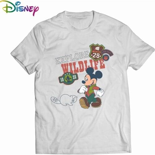 Printing Harajuku summer casual womens T-shirt Ulzzang streetwear Kawai Mickey Minnie print Disney T-shirt