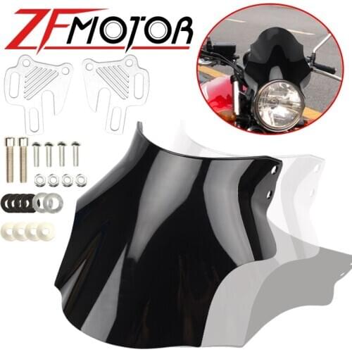 Motorcycle Black Windshield WindScreen For Honda Hornet CB400 CB600 CB750 CB900 CB919 CB250 CB 400 600 750 900 919 250