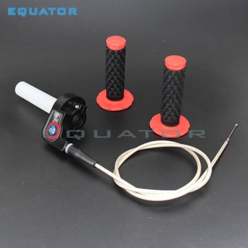 Motorcycle 7/8'' Quick Turn Twist Throttle Handle Handlebar Grip Throttle Cable Pro Taper Pillow Top Fit IRBIS TTR CRF KLX NEW
