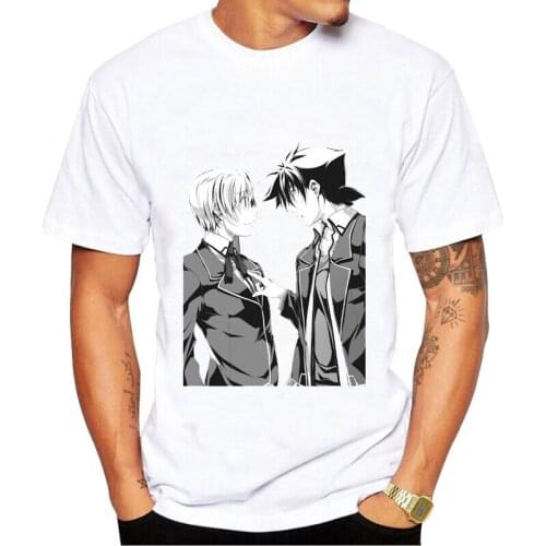 High School DxD print men model Casual T-Shirt Plus Size Fashion T-shirt 2021 Summer Harajuku Sasuke Streetwear
