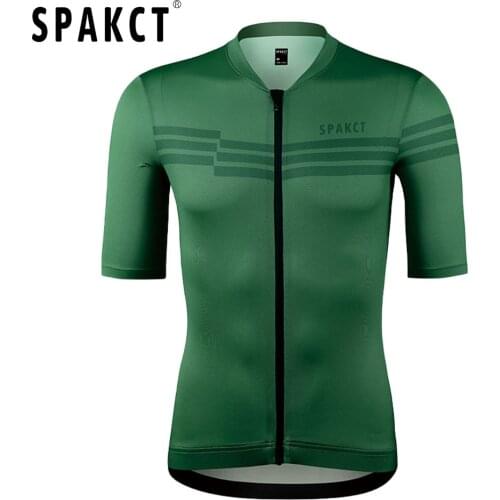 SPAKCT Man Short Sleeve Cycling Jersey Breathable Heat Dissipation Maillot Ciclismo Hombre Skin-Friendly MTB Road Bike Jersey