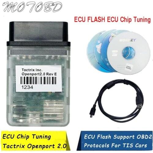 New Tactrix ECU Chip Tuning Tactrix Openport 2.0 ECU Chip Tuning With ECU Flash Support OBD2 Protocols For TIS Cars