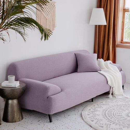 Solid Color Seersucker Thicken All-inclusive Combination Elastic Couch Cover Sofa Towel Non-slip Sofas Pad Home Protector Covers