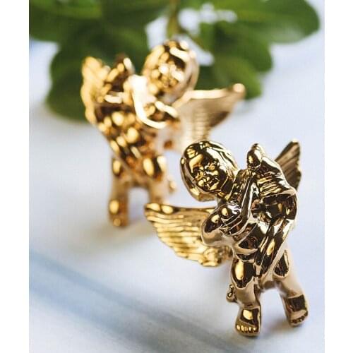 Pure Copper French Cupid Angel Fire Paint Seal Handle Wedding Private Seal Light Luxury Wax Stamp Universal Handle