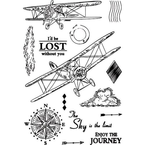 Clear Stamp I'D BE LOST WITHOUT YOU THE SKY IS Scrapbooking Material DIY Photo Cards Account Rubber Stamper Transparent Stamp