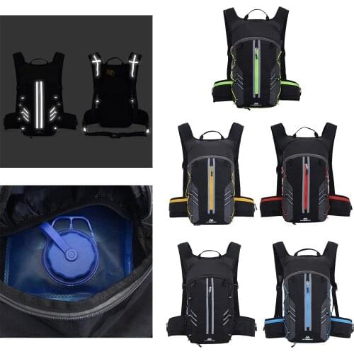Running Backpack Adjustable Cycling Biking Backpack with Separate Water Bag Holder Compartment, Large Capacity Bicycle Rucksack