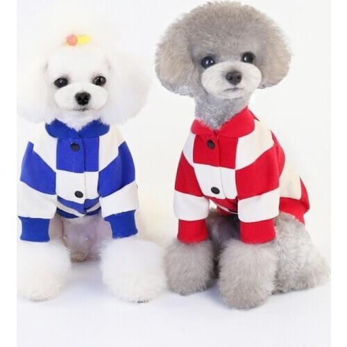 YooLook lattice Dogs Clothes letter Dogs Clothes for Small medium Dog Summer Warm Pets Clothes Sweater soft ropa para perros