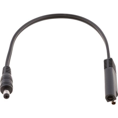 10"/25cm SAE Plug To DC 5.5mm x 2.1mm Male 18AWG Adapter Cable For Automotive Motorcycle Connector Adaptador Car Accessories