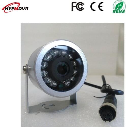 Factory direct freight car 12V wide voltage waterproof camera CMOS / CCD picture sensor metal half ellipse monitoring probe