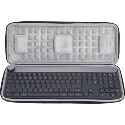 EVA Protective Case Portable Storage Bag for Logitech Craft Advanced Wireless Keyboard