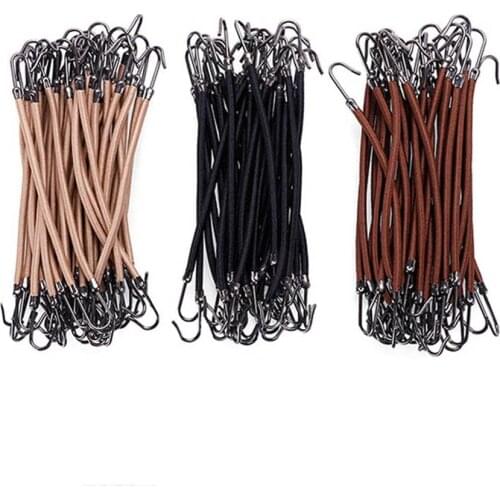 Womens Elastic Hair Bands Gum with Hook Ponytail Holder Bungee Hair Thick/Curly Hair Styling Tools 15/18/24/30 PCS
