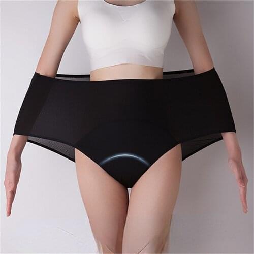 Womens absorbent menstrual panties Leak-Proof Menstrual Briefs Soft Physiological Underpants Plus Size Underwear Female