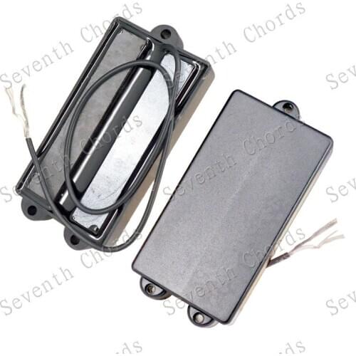 1 Pcs Black No Hole Sealed Humbucker Pickup for 4 String Bass Guitar
