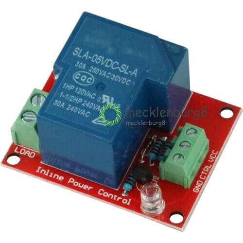 DC 5V 30A high Power 1-channel relay module with Optocoupler Trigger level for arduino MEGA AVR PIC DSP ARM one channel