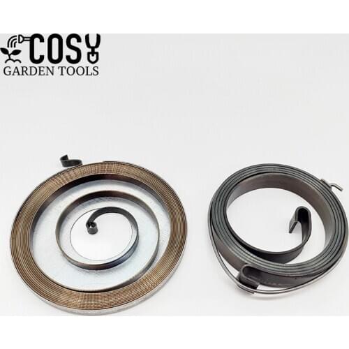 2pcs Starter Springs Fit Chainsaw 4500 5200 5800 45cc 52cc 58cc Chainsaw Spare Parts