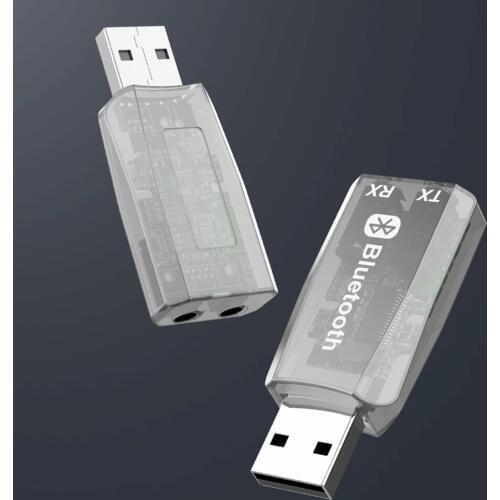 20pcs/lot BT-TX5 Wireless Bluetooth 5.0 Transmitter Receiver 3.5mm Stereo Audio Music Receiver Adapter for TV Headphone Speaker