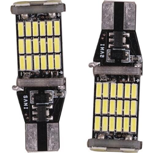 2x T15 W16W 45 SMD 4014 LED Car Reverse Back Light Bulbs 6000K White