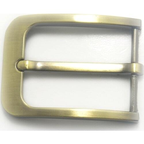 40mm Metal Belt Buckle Brushed Mens End bar Buckle Single Pin Belt Half Buckle Leather Craft Jeans Belt Webbing Accessories Hot