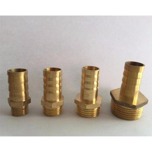 5pcs Tube I/D 19mm To 1/2" 3/4" Brass Male Barb Hose Air Hose Fittings Joiner Water Tube Connector