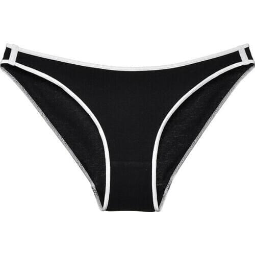 6pcs/lot Brand cotton womens underwear low waist girls underwear simple breathable bikini high elastic briefs