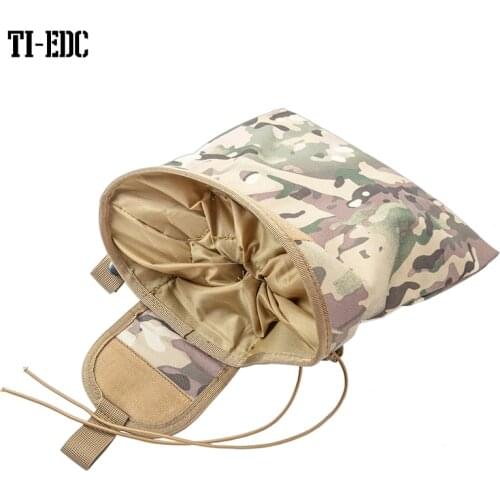 100D nylon Dump Pouch Tactical Mag Recovery Pouch Drawstring Magazine Recycling Pouch Airsoft Hunting Gear