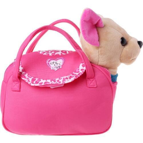 Electronic Pet Robot Dog Zipper Walking Singing Interactive Toy With Bag For Children Kids Birthday Gifts