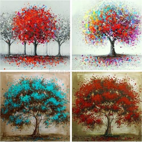 EverShine 5D Diamond Painting Full Square Tree Cross Stitch Diamond Embroidery Sale Landscape Rhinestones Art Home Decoration