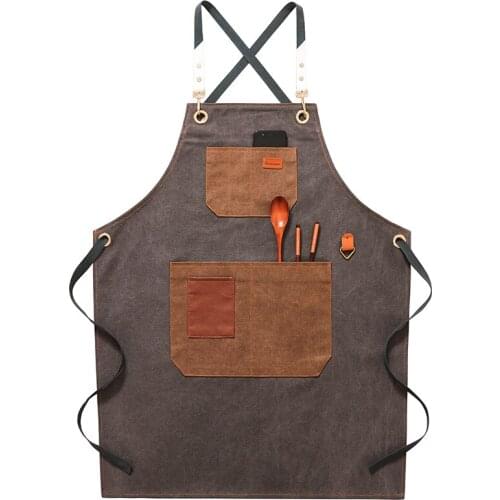 Apron Barbe Restaurant Waiter Barista Waist Milk Tea Baking Shop Manicure Mens and Womens Overalls