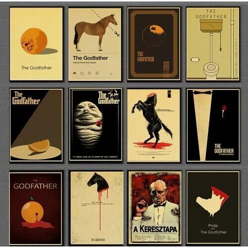 Classic Nostalgic Movie Poster Godfather Posters Kraft Paper Wall Art Home/bar