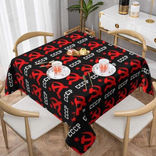 Communist Tablecloth Cheap Kawaii Table Cover Summer Custom Protection Polyester Table Cloth