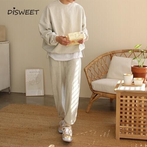 Mens Solid Loose Suit Korea 0-Neck Slim Fall Top Mens Simple and Loose Warm Suit Boy 2020