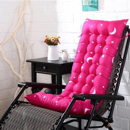 Hot Solid Color Garden Rocking Deck Chair Cushion Outdoor Pool Thick Sun Seat Pad cushions home decor coussin exterieur