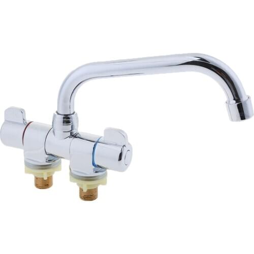 Marine Boot RV 360 ° Rotate Cold Hot Folding Kitchen Faucet # 003